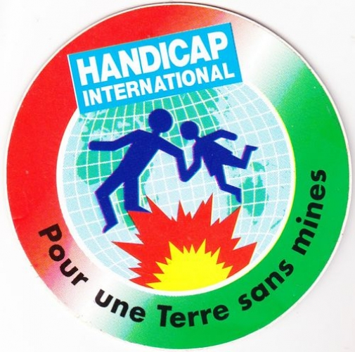 France Autocollant Handicap International - Pour une Terre sans mines