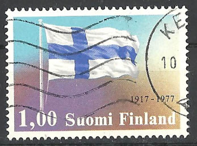 Finlande - Y&T 784 (o) - indépendance - année 1977