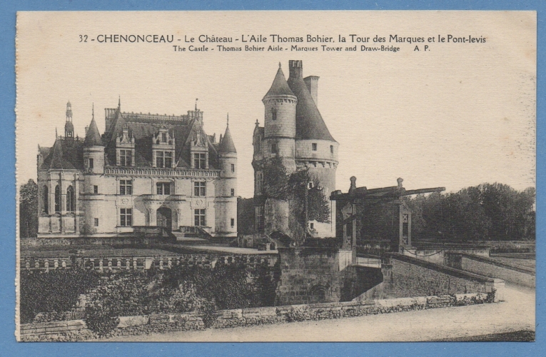  CHENONCEAU CHATEAU  non écrite TB