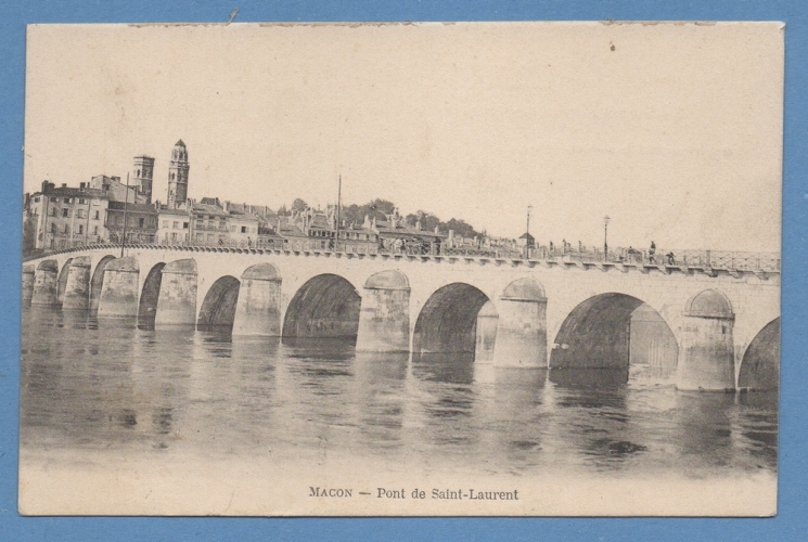 MACON PONT DU ST LAURENT BRIDGE non écrite