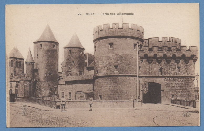 METZ PORTE DES ALLEMANDS  non écrite TB