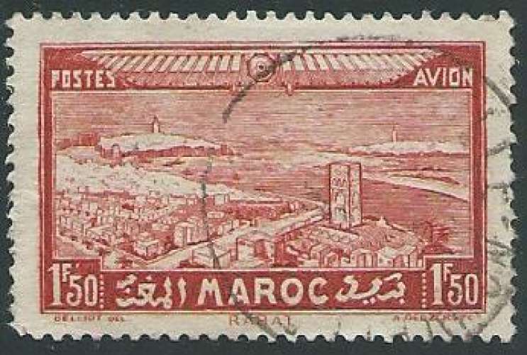 Maroc - Colonies Françaises - Poste Aérienne - Y&T 0036 (o)