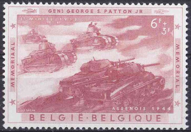 BELGIQUE 1957 NEUF** MNH N° 1036 léger pli