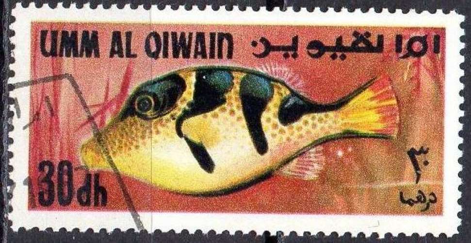 3453 - Y&T n° ??? - oblitéré - Poisson - 19?? - Um al Qiwain