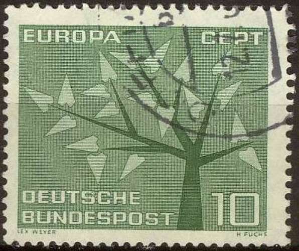 3616 - Y&T n° 255 - oblitéré - Europa - 1962 - Allemagne