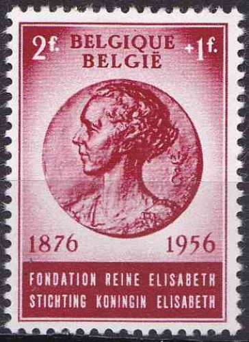 BELGIQUE 1956 NEUF* charnière N° 992