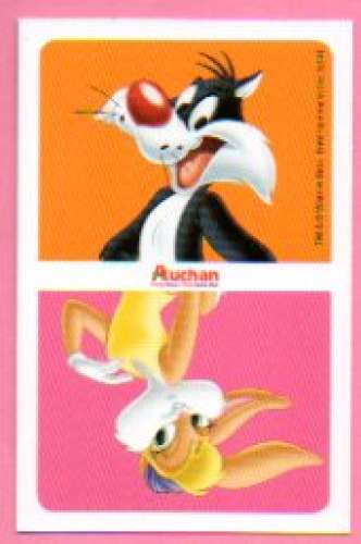 Carte Looney Tunes Auchan 2014 / N°097 Nutrition Oeufs