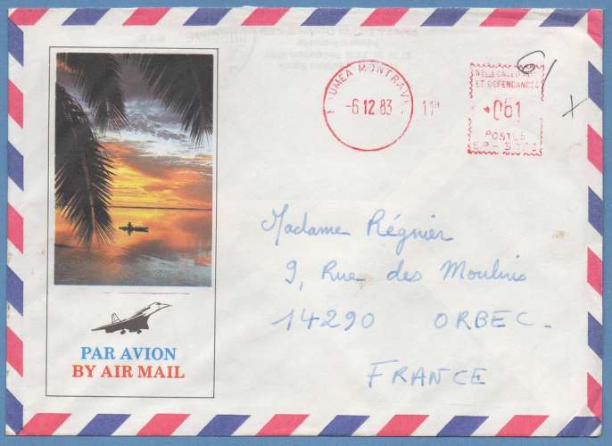 NC   Obl EMA NOUMEA MONTRAVEL 1983 > France 