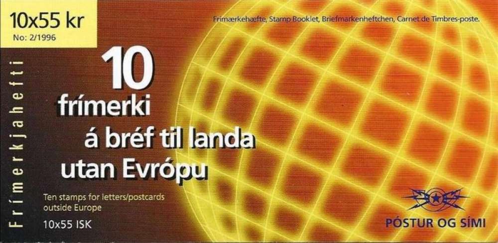 Islande 1996 Europa - Femmes célèbres (carnet)