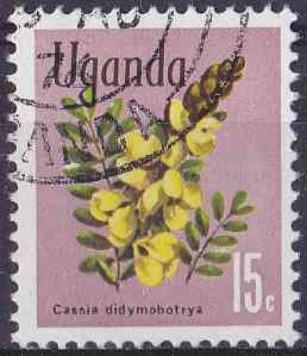 OUGUANDA 1969 OBLITERE N° 84 fleurs