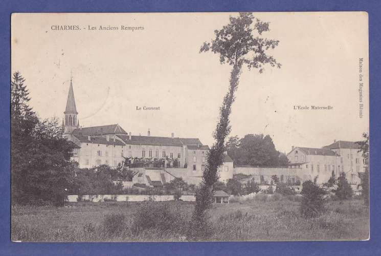 (88) -CPA -CHARMES - les anciens remparts- circulée en 1904