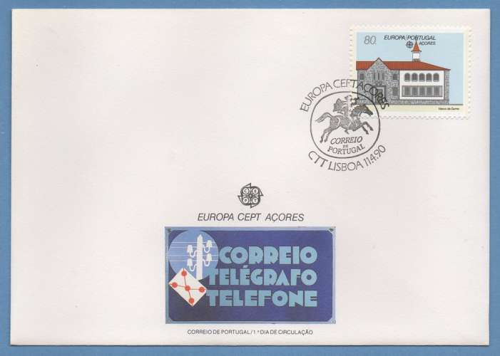 Portugal AÇORES FDC EUROPA 1990