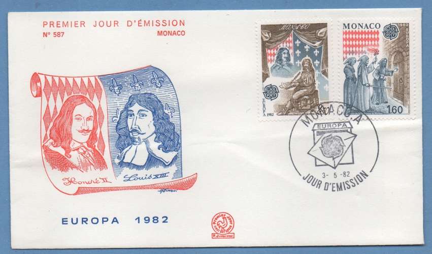 MONACO FDC EUROPA 1982