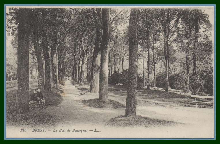 CPA BREST BOIS BOULOGNE non écrite   TB