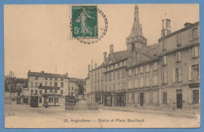 CHARENTE GARAT Obl FACTEUR BOITIER 1910 (c 17€) 