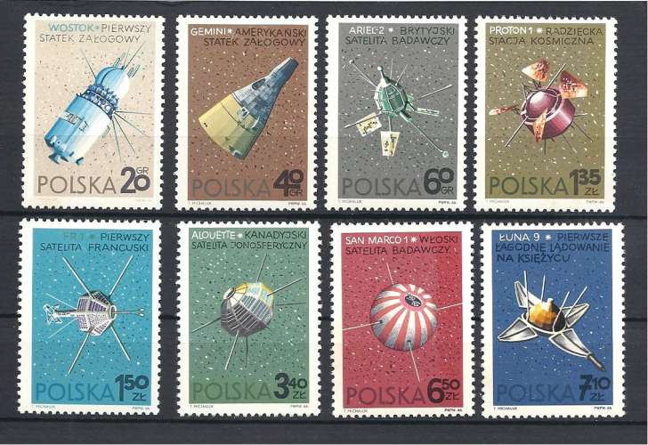 Pologne  Y & T  1582/89*   Recherches spatiales