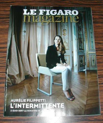 Le Figaro Magazine Aurélie Filippetti l'Intermittente juin 2014