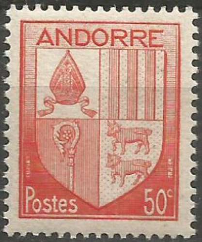 Andorre - Y&T 96 - Armoiries des Vallées 