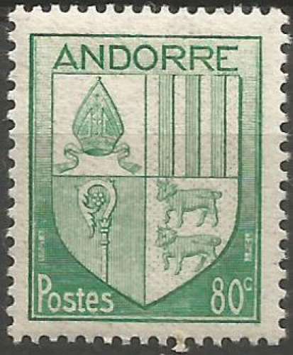 Andorre - Y&T 99 - Armoiries des Vallées 