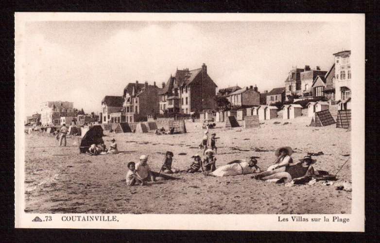 France Cpsm Coutainville les Villas sur la Plage 