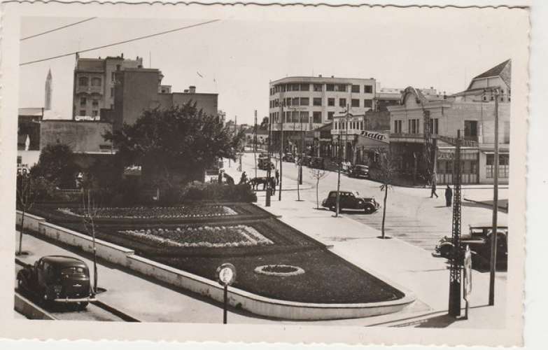 cpsm   Maroc Port-Lyautey Avenue Clémenceau timbrée 