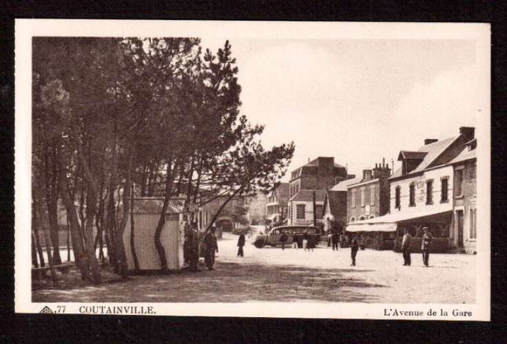 France Cpsm Coutainville l'avenue de la gare