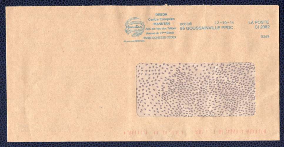 France EMA Empreinte Postmark Manutan Fournitures Industrielles 95506 Gonesse