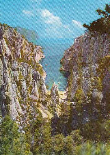 Calanque d'En Vau   vue aérienne