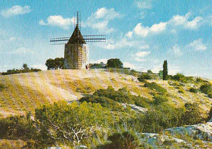 Fontvielle  le moulin d'Alphonse Daudet