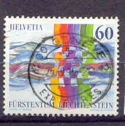 Suisse 1995 YT 1490 Obl Emission conjointe avec le Liechtenstein