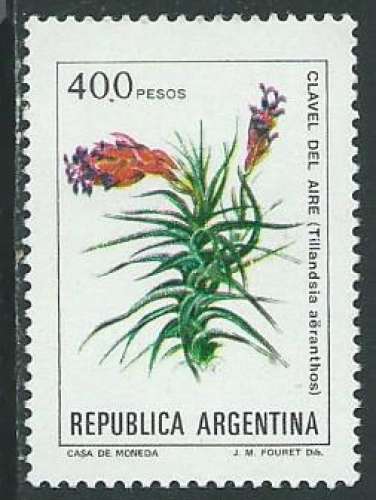 Argentine - Y&T 1333 (**) - Fleurs -