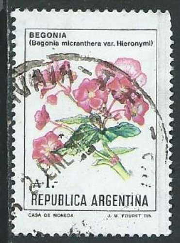 Argentine - Y&T 1480 (o) - Fleurs -