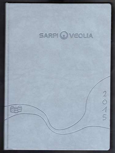 Agenda 2015 Diary SARPI VEOLIA couverture grise très belle finition