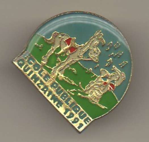 Pin's - quinzaine école publique 1991 : lucky luke