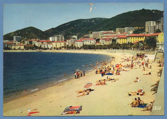 CPSM AJACCIO PLAGE ST FRANÇOIS voy 1973