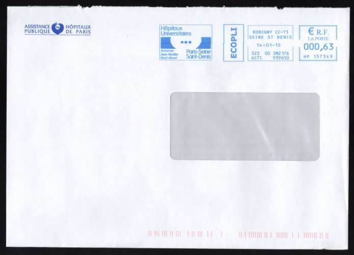 France EMA Empreinte Postmark Hôpitaux Universitaires Paris Seine Saint Denis