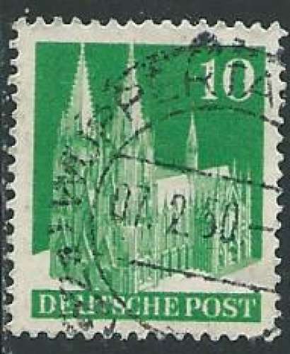 Allemagne - Bizone - Y&T 0048A (o) - Cathédrale de Cologne -