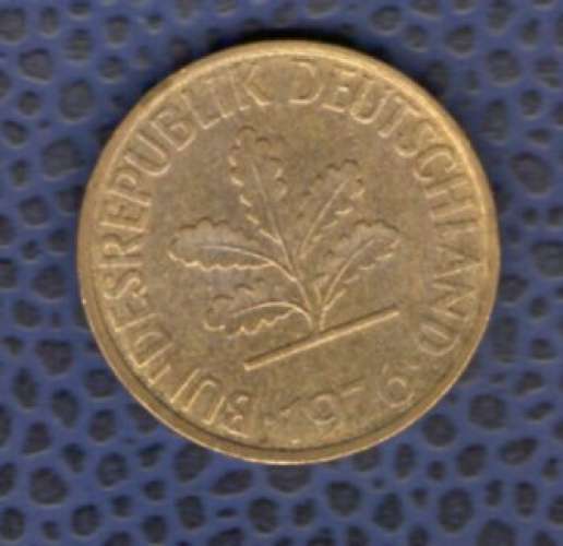 Allemagne 1976 Pièce de Monnaie Coin 10 pfennig