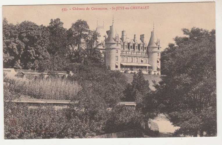 Cpa 42 Château de Contenson St-Just-en-Chevalet