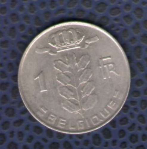 Belgique 1972 Pièce de Monnaie Coin 1 Franc