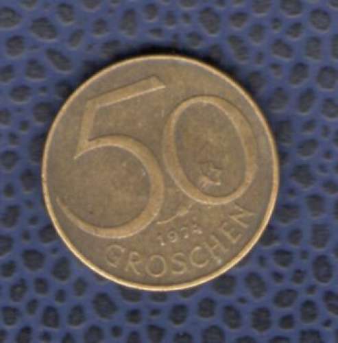 Autriche 1974 Pièce de Monnaie Coin 50 Groschen