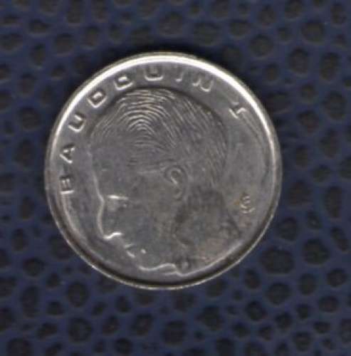 Belgique 1991 Pièce de Monnaie Coin 1 Franc Baudouin I