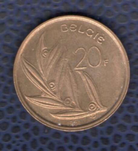 Belgique 1981 Pièce de Monnaie Coin Roi Baudouin 20 Francs