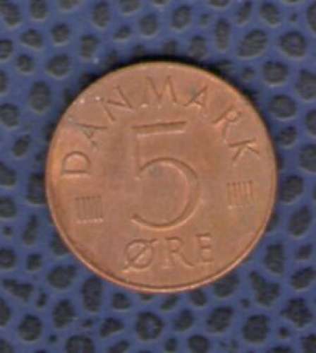 Danemark 1980 Pièce de Monnaie Coin 5 Ore