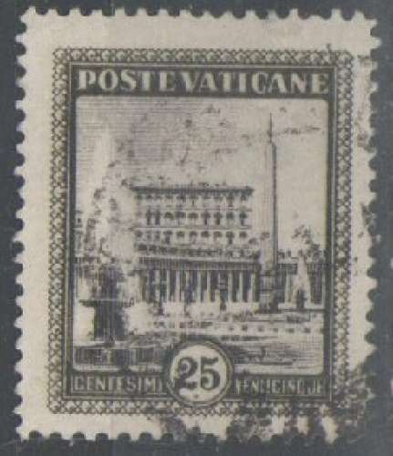 Vatican 1933 - Jardins 25 c.