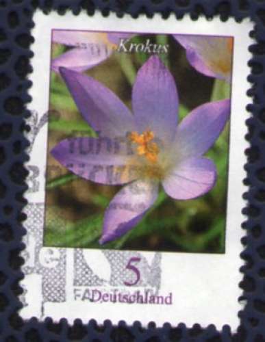 Allemagne 2005 Oblitération thématique Used Stamp Fleur KROKUS 5