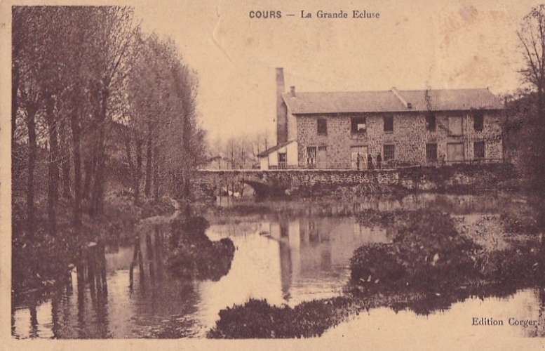 (79) COURS -CPA- la grande ecluse -circulée en 1909