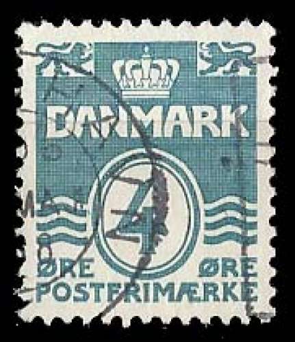 Danemark - n° 209 Obl - série courante - année 1933