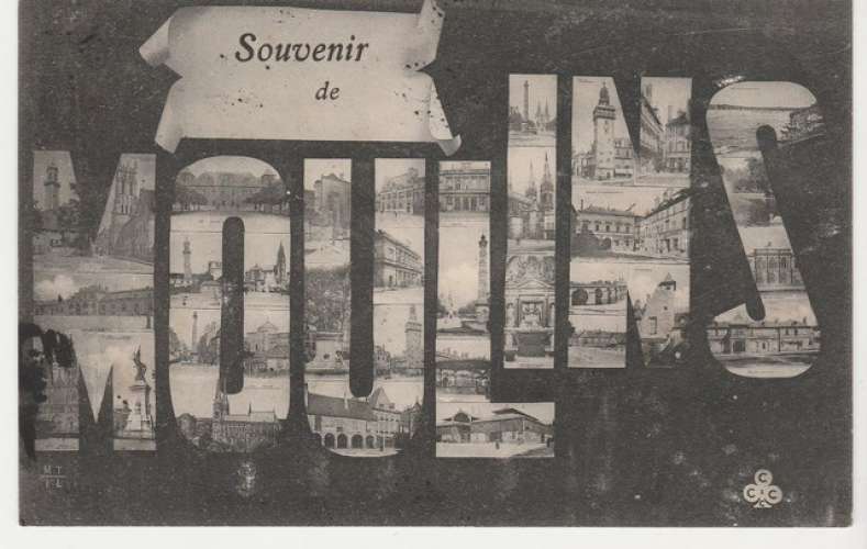 cpa 03  Souvenir de Moulins 