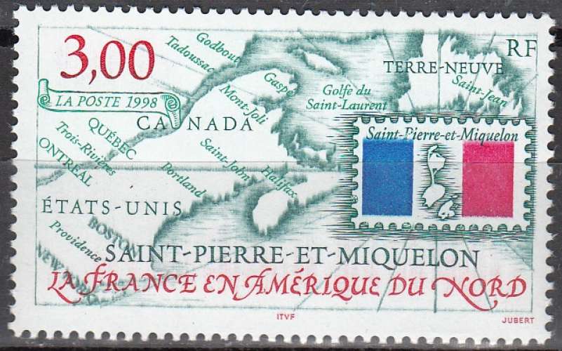 Saint-Pierre & Miquelon 1998 Michel 763 Neuf ** Cote (2007) 1.80 Euro La France en Amérique du Nord